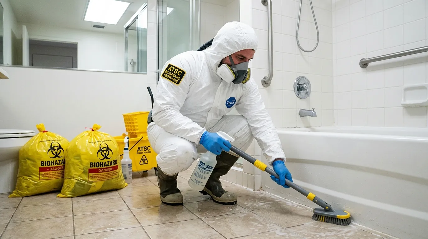 Decontamination equipment deployed for Blood Cleanup in Baraboo